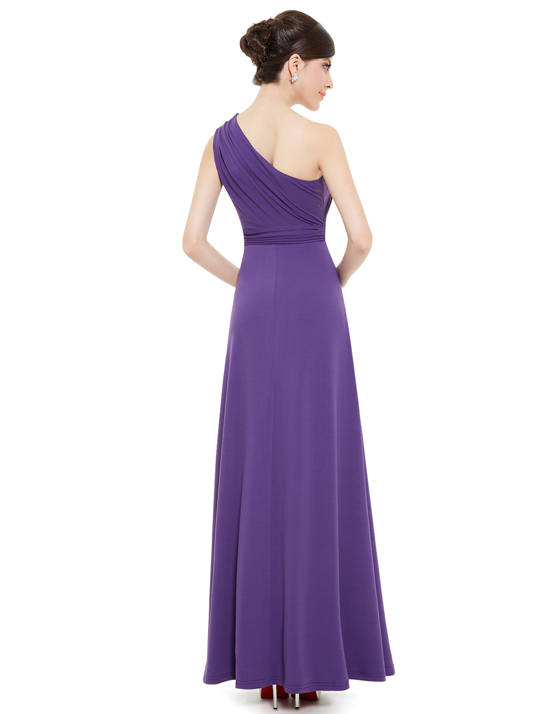 Ever Pretty Sexy One Shoulder Purple Long Bridesmaid Formal Prom Dresses 08497 Ebay