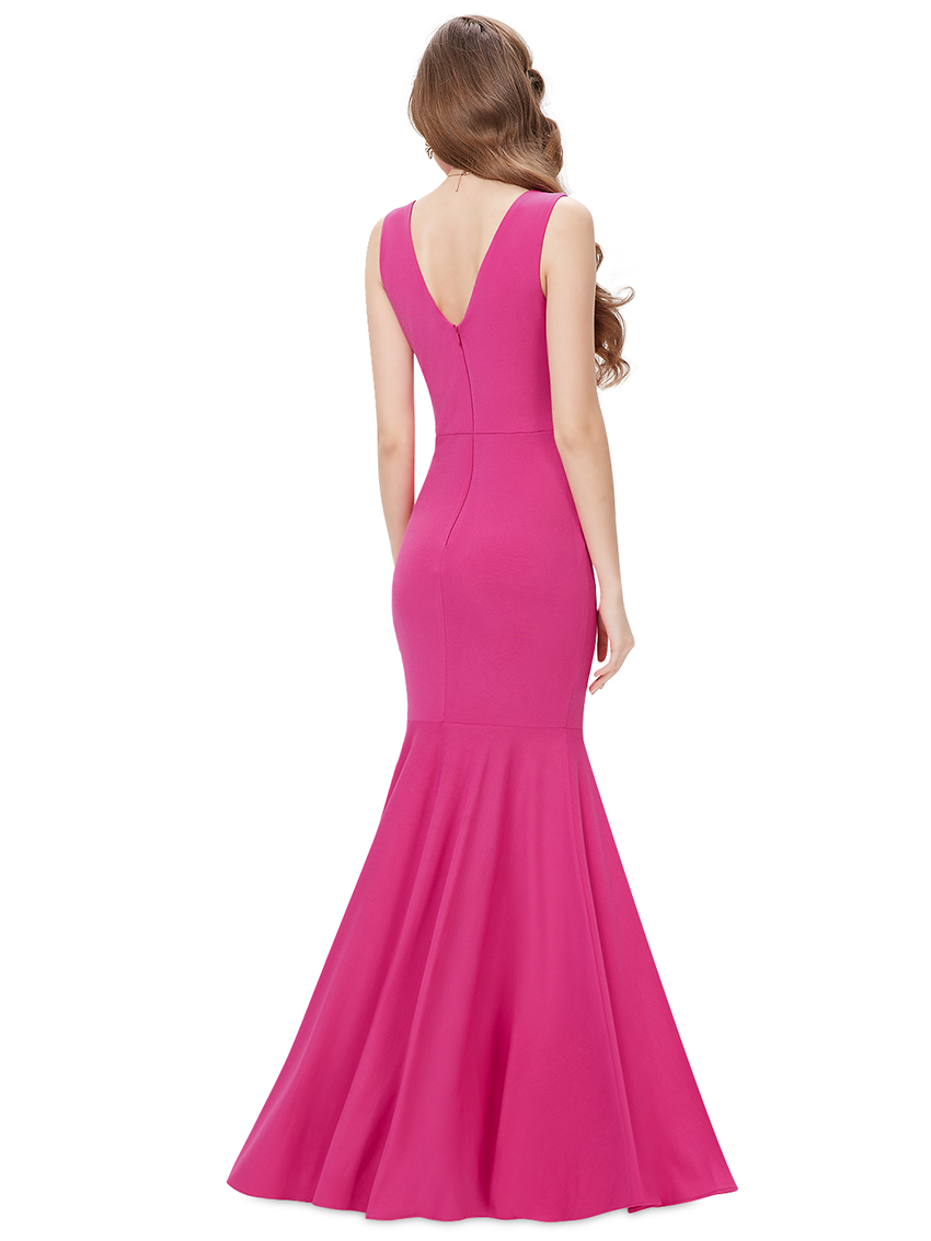 Sexy V Neck Mermaid Long Evening Dresses Formal Prom Cocktail Party 08290 Us Ebay 9158