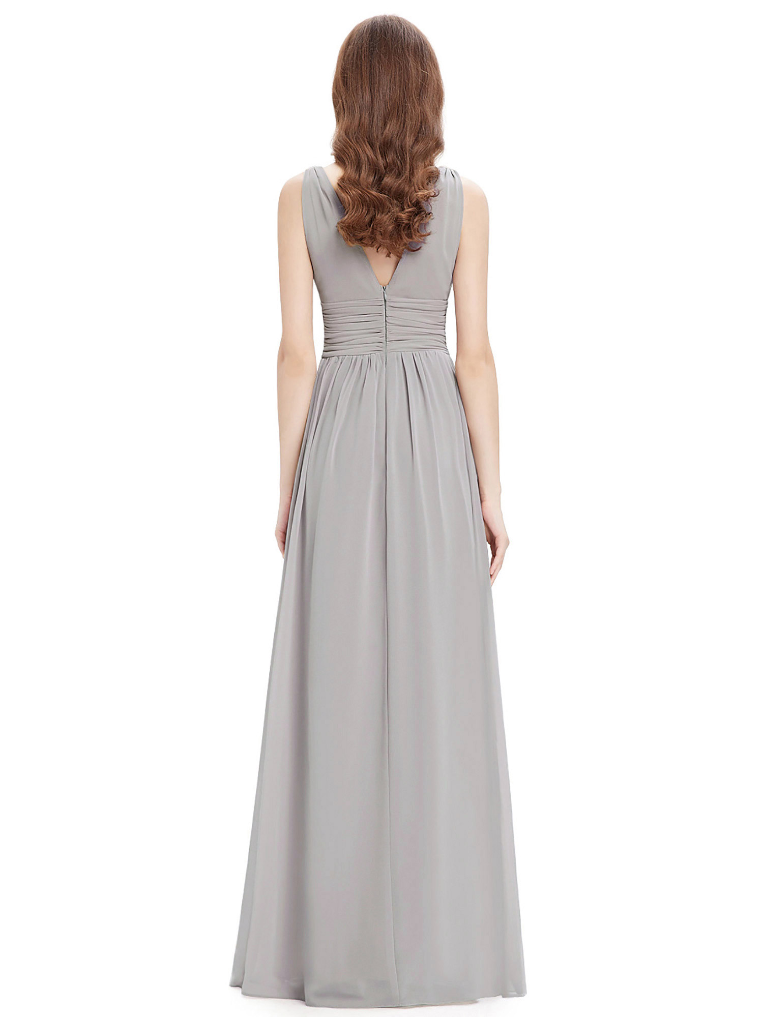 US Women's Sexy V-neck Long Formal Bridesmaid Evening Party Prom Dress ...