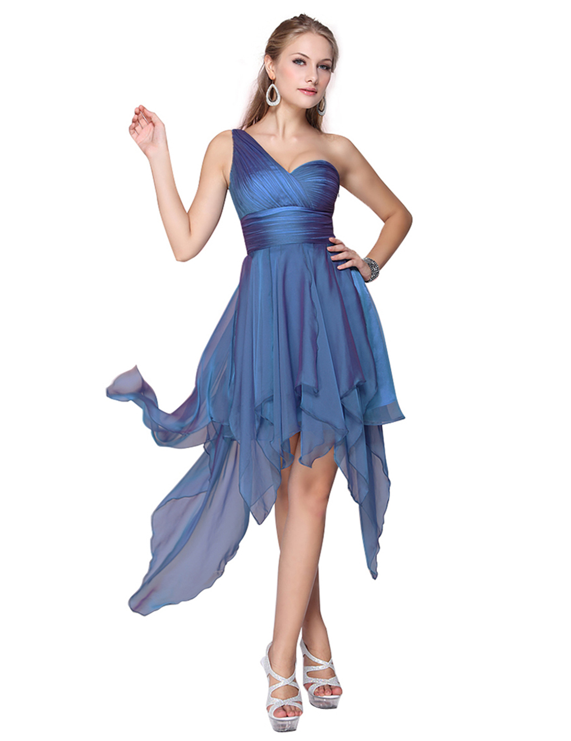 New Womens Halloween Blue Cocktail Party Dress 06093 UK Size 6 8 10 12 ...