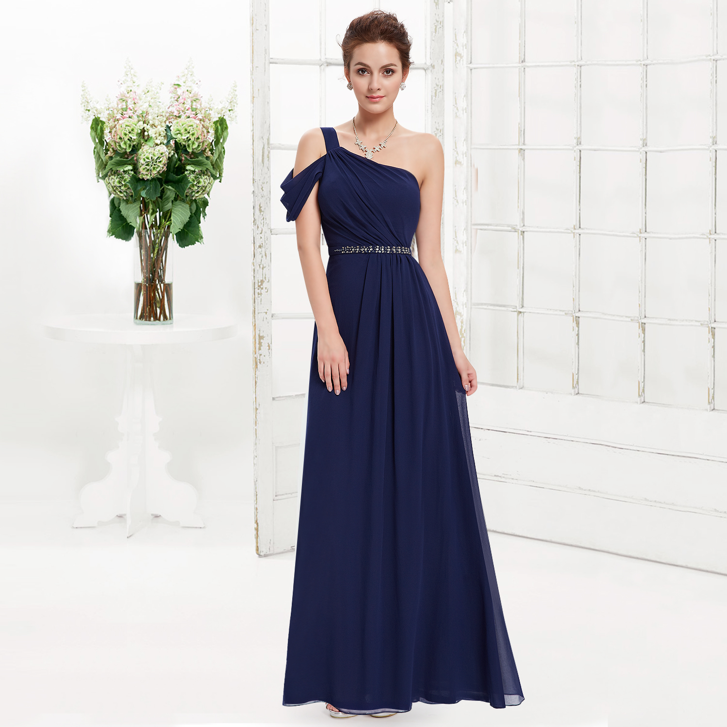 Ever Pretty Stunning Maternity Gowns Evening Party Dress One Shoulder ...