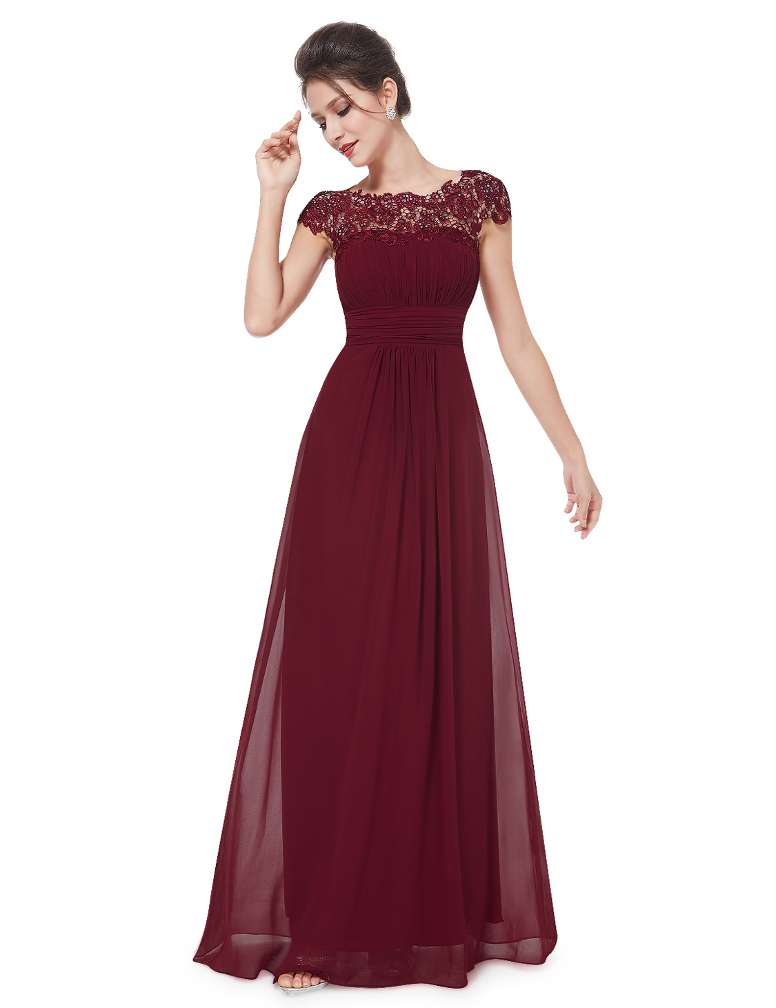 Ever Pretty Long Lace Bridesmaid Formal Gown Evening Party Dress 09993 ...