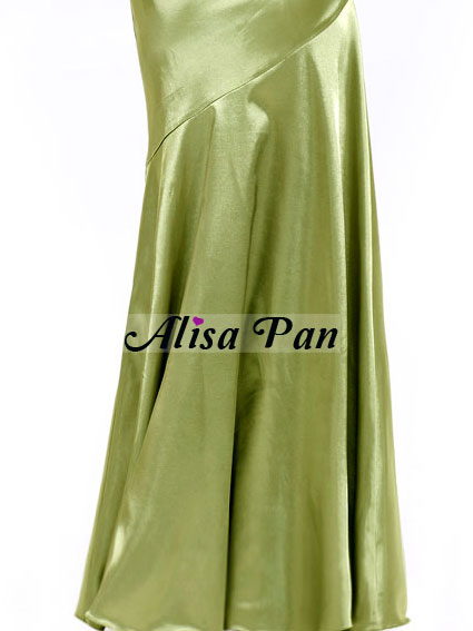 BNWT Elegant Green Pleat Spaghetti Straps Long Bridesmaid Gowns 09339 