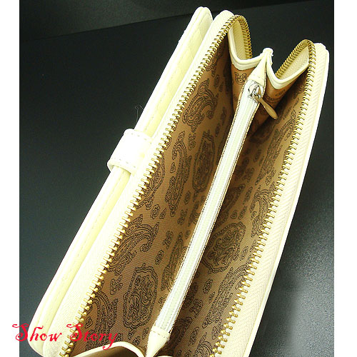 New Womens Hot Latest Beige Heart Long Wallet/Purse  